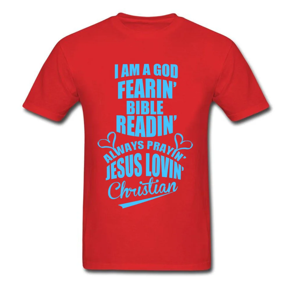Brand Mens Tops & Tees JESUS LOVING comfortable T-shirts 100% Cotton Fabric Short Sleeve Normal T Shirt O-Neck JESUS LOVING red