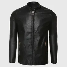 Байкерская кожаная куртка мужская PU замшевая куртка мужской Авиатор летный Костюм Черная байкерская одежда тонкий молния мотоцикл панк стиль