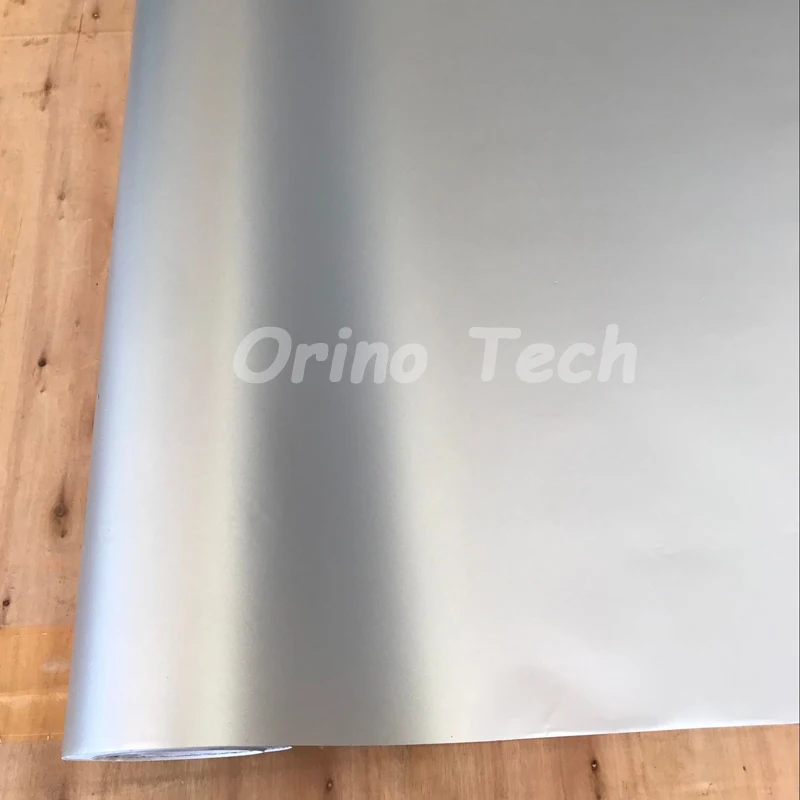 Silver Metallic Satin Vinyl Film-2