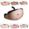 2022 new fur fanny pack motorcycle leg bag for men's belt a case for phone sac banane waist Belt bag Beer Fat Belly Fanny Pack ► Photo 1/6