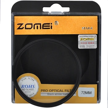 

ZOMEI Branded 72mm Star 8 Points 6PT Filter Star-Effect Cross Starburst Twinkle Lens for Canon Nikon D3200 D5100 Free Shipping