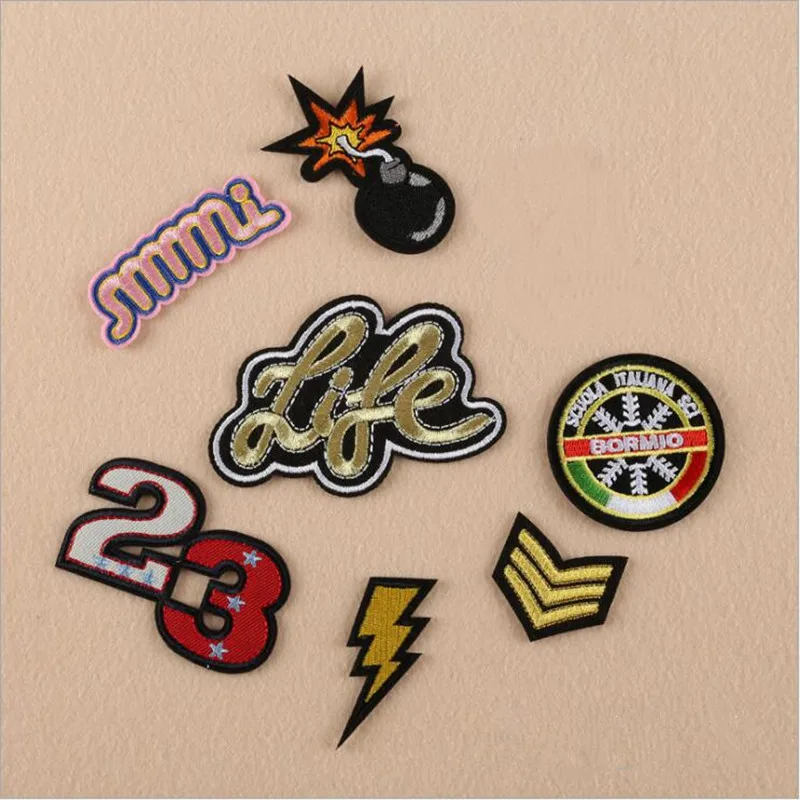 

1Pcs Delicate Embroidery Patch for Clothing Iron on Embroidered Sew Fabric Badge Motif Garment DIY Apparel Applique Accessories