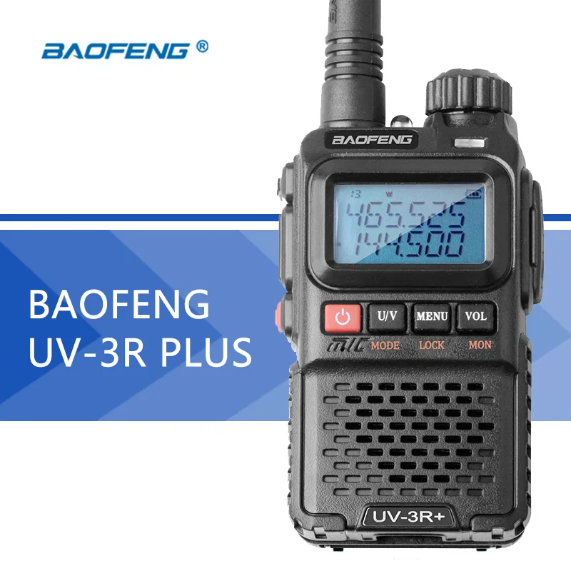 

Baofeng UV-3R Plus Walkie Talkie Portable UHF VHF UV 3R+ CB Radio VOX Flashlight Mini FM Transceiver Ham Radio for hunting
