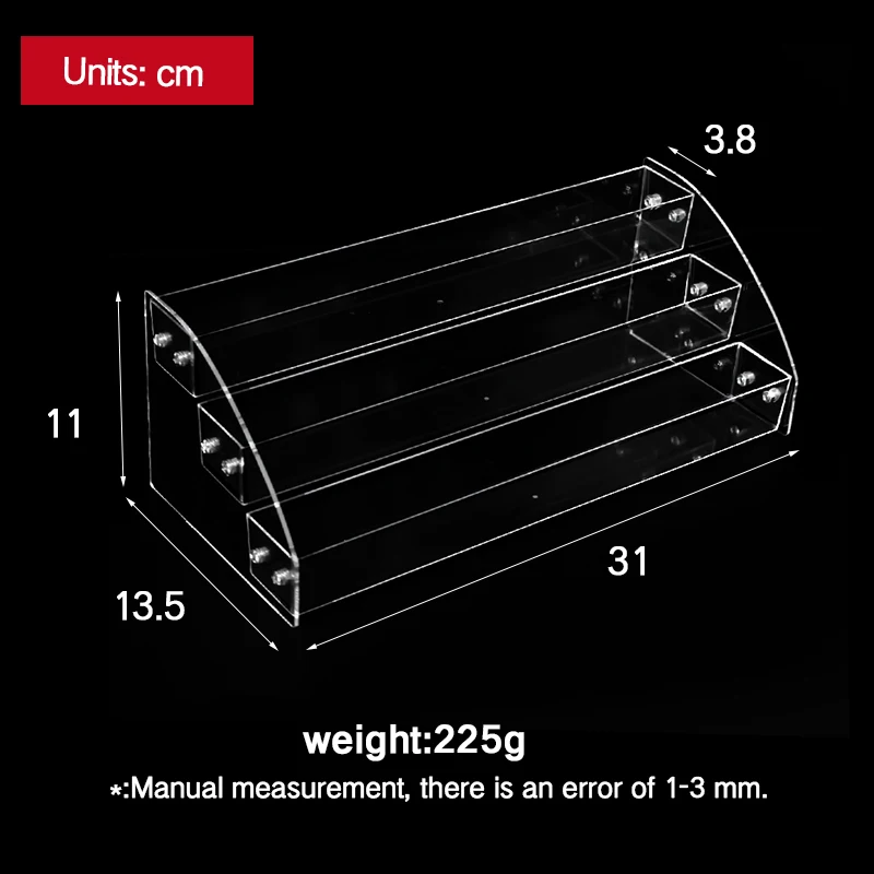 YSUMI 2-3 яруса хорошо упакованный лак для ногтей стойка Дисплей держатель коробка подставка чехол губная помада Органайзер коробка для