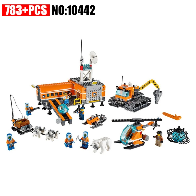 

2018 NEW BELA 10442 Compatible City blocks Brick Arctic Base Compatible 60036 Building Blocks Model Toys For Children