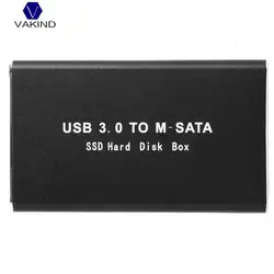 VAKIND MINI USB 3,0 для mSATA супер Скорость SSD адаптера внешний корпус Обложка Box Дело