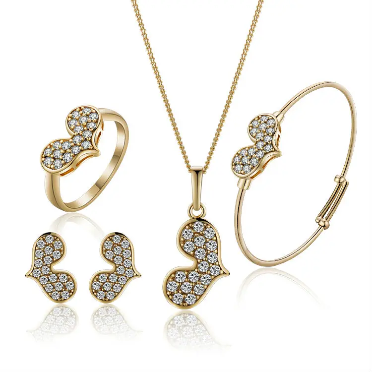 

Gold-Color Children Heart Jewelry Sets,Kids Jewellery, Free shipping(S18K-50)