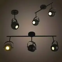 1 2 3 4 руководителей промышленных Регулируемые светильники черный шар гладить Регулируемые светильники Ретро промышленные Спальня столовая лампа