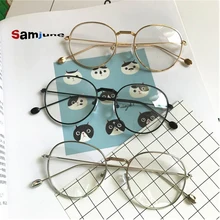 Samjune круглая оправа для очков очки женские оправа для мужских очков оптические анти-синие очки