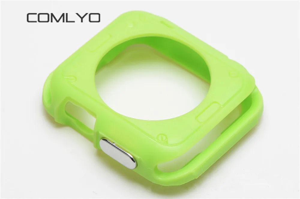 2PCS wholesale Silicone Luxury Ultra Thin Armor Soft cove TPU for iwatch Case Fo