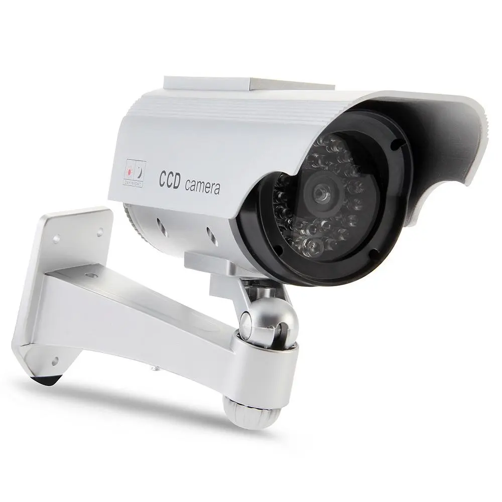 

2 Packs Indoor and Outdoor Solar Energy Dummy Camera Fake Security Camera