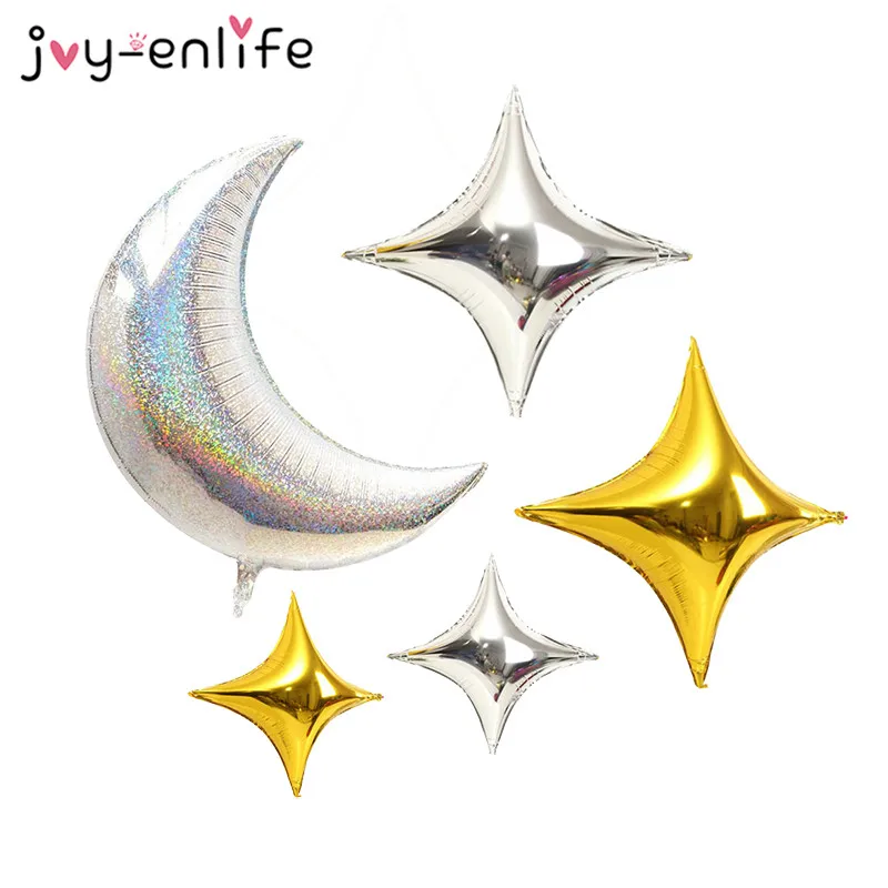 JOY ENLIFE воздушные шары для дня рождения Большая луна звезда ранние украшение