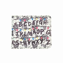 Последовательный драма странные вещи язычок молнии кошелек письма детей кошелек держатель для карт кошельки купить carteiras