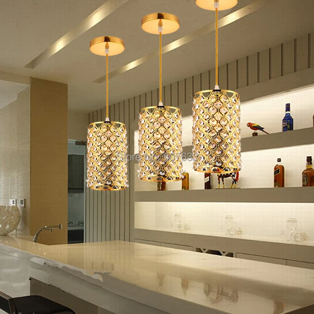 Modern Led Crystal Pendant Lights Fashion Polished Chrome Modern Led Crystal Pendant Lights Fashion Polished Chrome Lamps Res Single Head Dining Room Light