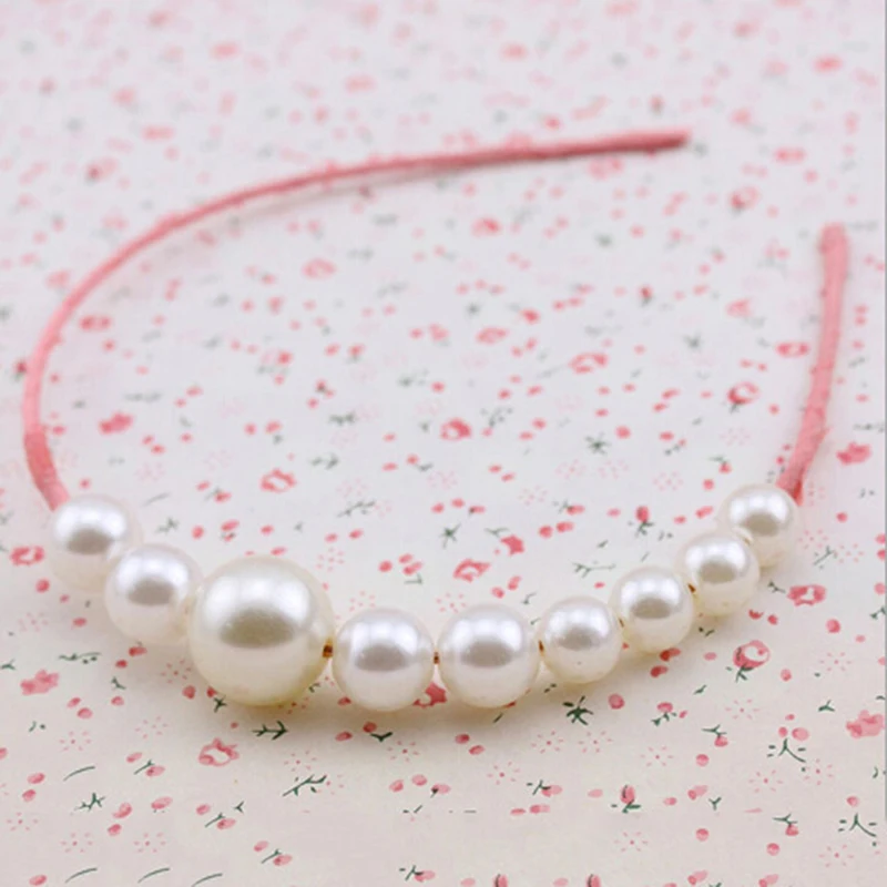 1pcs Imitation Pearl Hair Band For Girls Sweet Modern Style Headwear Fashion Lovely Hair Hoop Hair Accessories Random Color