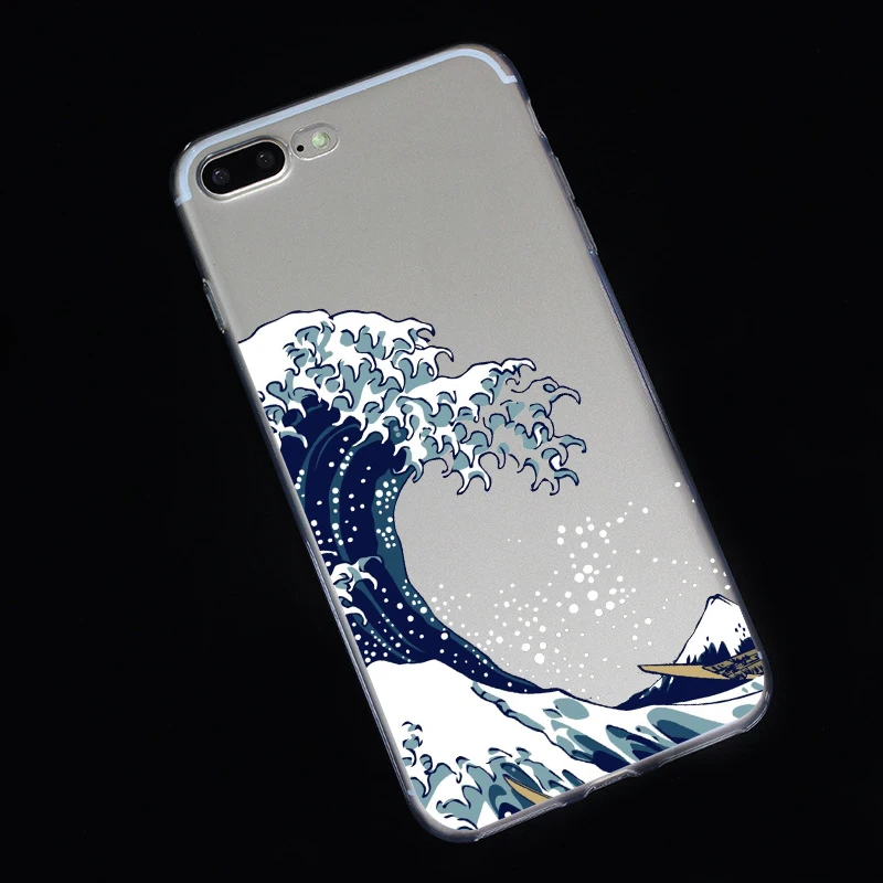 Для iphone x xs чехол Great Wave off Kanagawa задняя крышка мягкий чехол для телефона Fundas для iphone 6 6s 5S 6 6s 7 8 Plus X XS Max