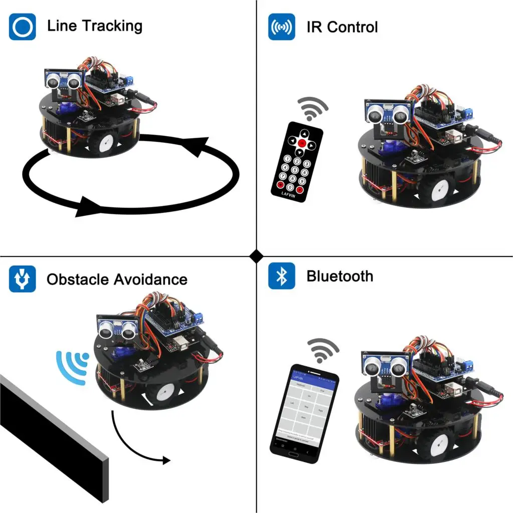 LAFVIN умный робот автомобильный комплект черепаха DIY монтажный комплект с учебником для Arduino