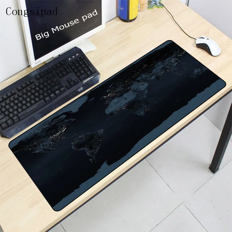 

Congsipad large Locking Super World Map office gaming mouse pad Speed Computer laptop MousePad Table Mat For CSGO DOTA LOL Gamer