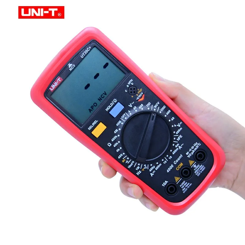 UNI T UT39A +/C + VS UT39 серия Цифровой мультиметр Авто диапазон с ЖК подсветкой Удержание