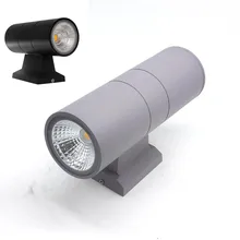 ONDENN для наружного и внутреннего освещения светодиодный настенный светильник 2x10 Вт светодиодное освещение вверх и вниз крыльцо свет черный серый корпус 20 Вт прожектор для сада двора