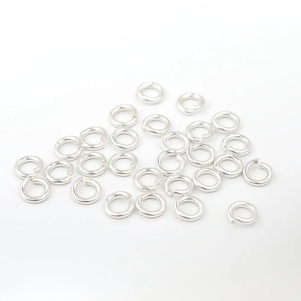 DoreenBeads 1 мм стерлингового серебра открытые соединительные кольца фурнитура