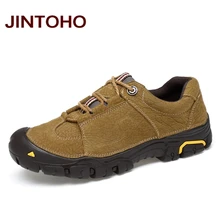 JINTOHO/Высококачественная Мужская обувь из натуральной кожи; мужские походные ботинки из натуральной кожи; мужские ботинки для альпинизма