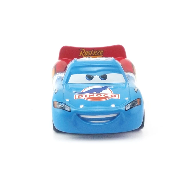 Disney Pixar Cars Gold Dinoco синий черный полицейский Молния Маккуин литой игрушечный автомобиль для детей 1:55 Свободный бренд и