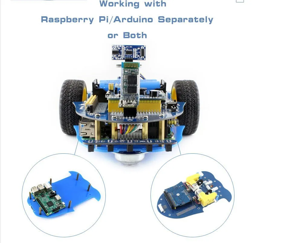 AlphaBot умный автомобиль Raspberry Pi робот строительный комплект с Raspberry Pi 3 Model B+ AlphaBot+ камера с US/EU адаптер питания