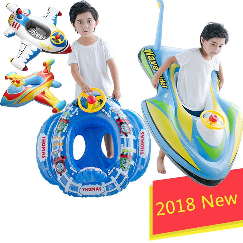 2018 New Aircraft Swimming float Newborn Inflatable baby 1 5 years With