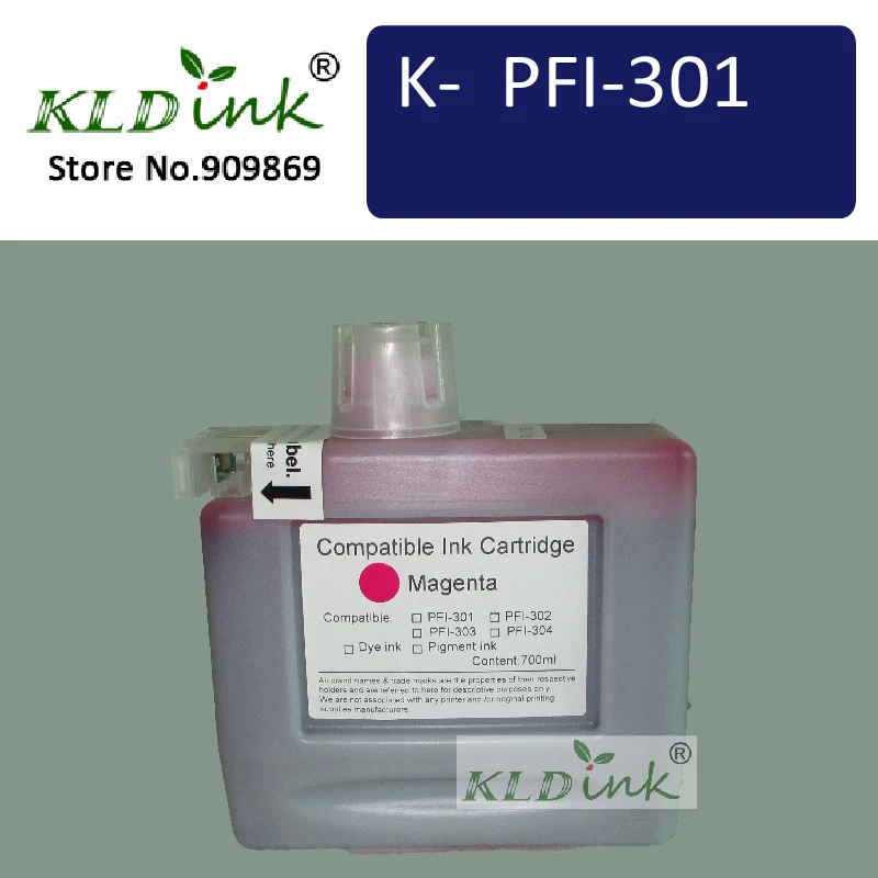

KLDINK - PFI-301M Magenta Ink Cartridge ( PFI 301 1488B001 Ink) for imagePROGRAF ipf8000 printer