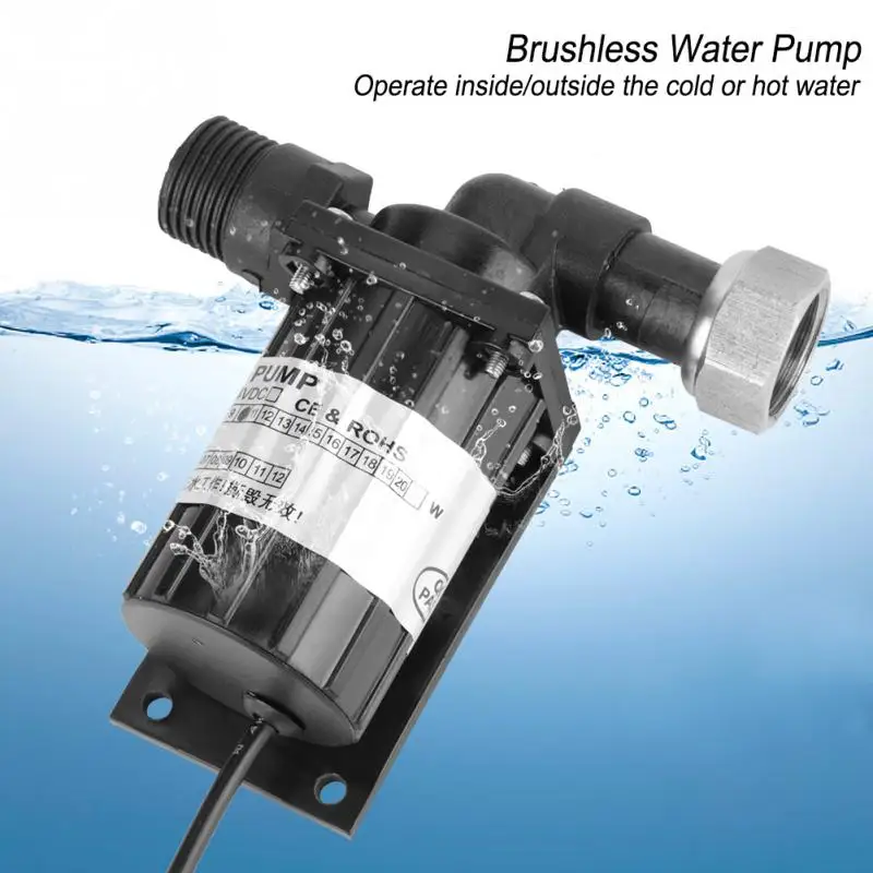 DC 12V 10W одиночный всасывающий водяной насос высокая термоустойчивость циркуляция