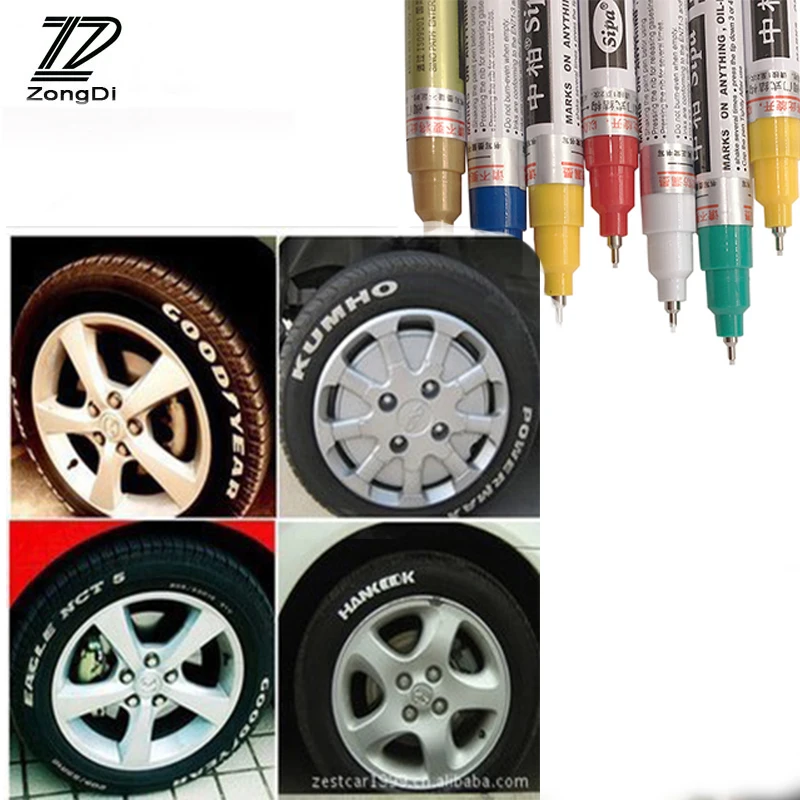 ZD автомобильная шина для протектора металла перманентные маркер краски T Decal Pen