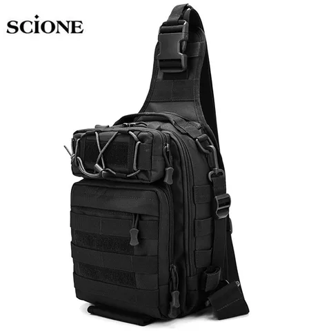 Bolsa de Peito Militar do Exército Cinto Tático Sling Bolsas Mochila Molle Caça Mochilas Ombro Acampamento Pesca Xa663wa