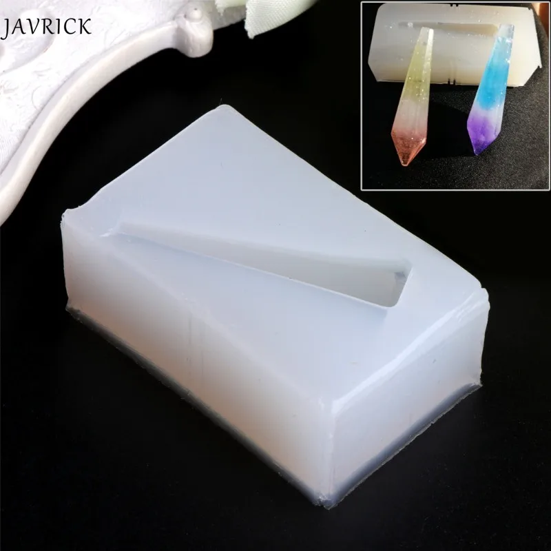 

JAVRICK Long Crystal Shapes Silicone Mold Jewelry Model Moulds Tools Decoration Jewels