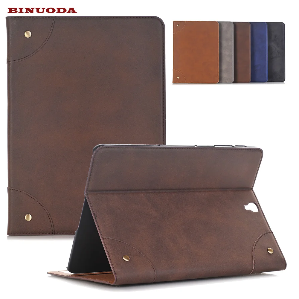 

High Quality Retro PU Leather Stand Smart Case For Samsung Galaxy Tab S3 9.7 SM-T820 SM-T825 Cover Auto Sleep Wake up Function