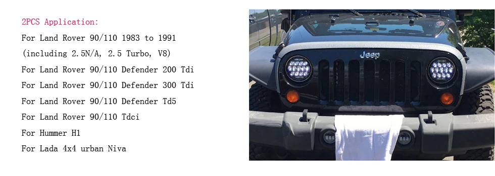 application 2pcs jeep