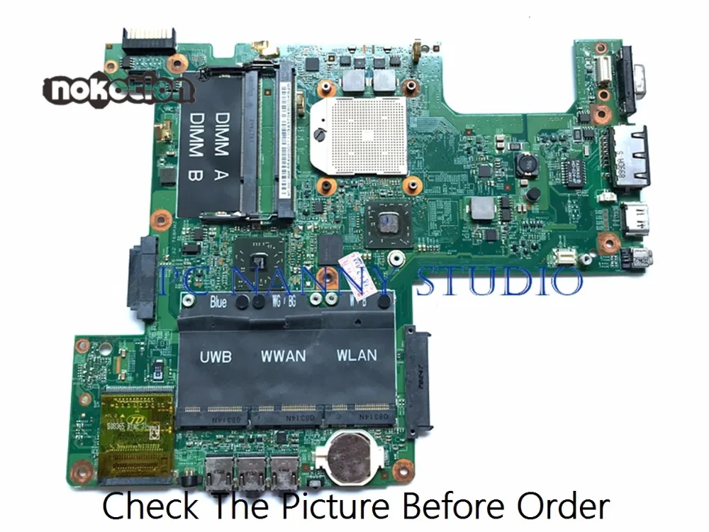 

PCNANNY for Inspiron 1526 Laptop Motherboard KY755 0KY755 48.4W001.02M DDR2 with cpu tested