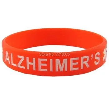 

300pcs Alzheimer's Medical Alert wristband silicone bracelets free shipping by DHL express