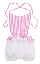 Hot Kids Baby Girl Summer Clothes Cute Stripe Backless Romper Jumpsuit Outfits Costume Sunsuit