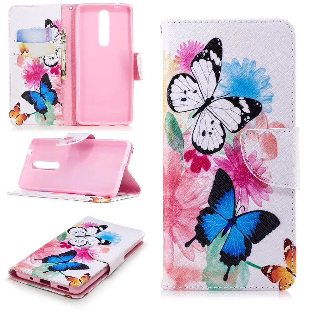 Бабочка Медведь перо чехол для Nokia 5 1 2018 3310 2017 2 3 6 8 Funda Etui|Бамперы| |