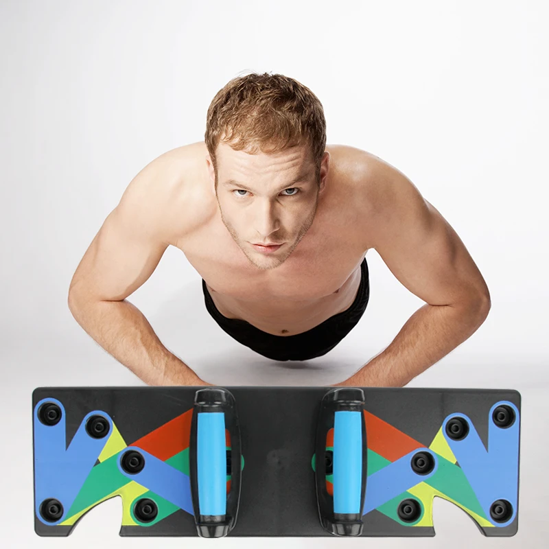 

Push Up Rack Board 9 System Men Women Comprehensive Fitness Exercise Workout Push-up Stands Body Building Training Gym