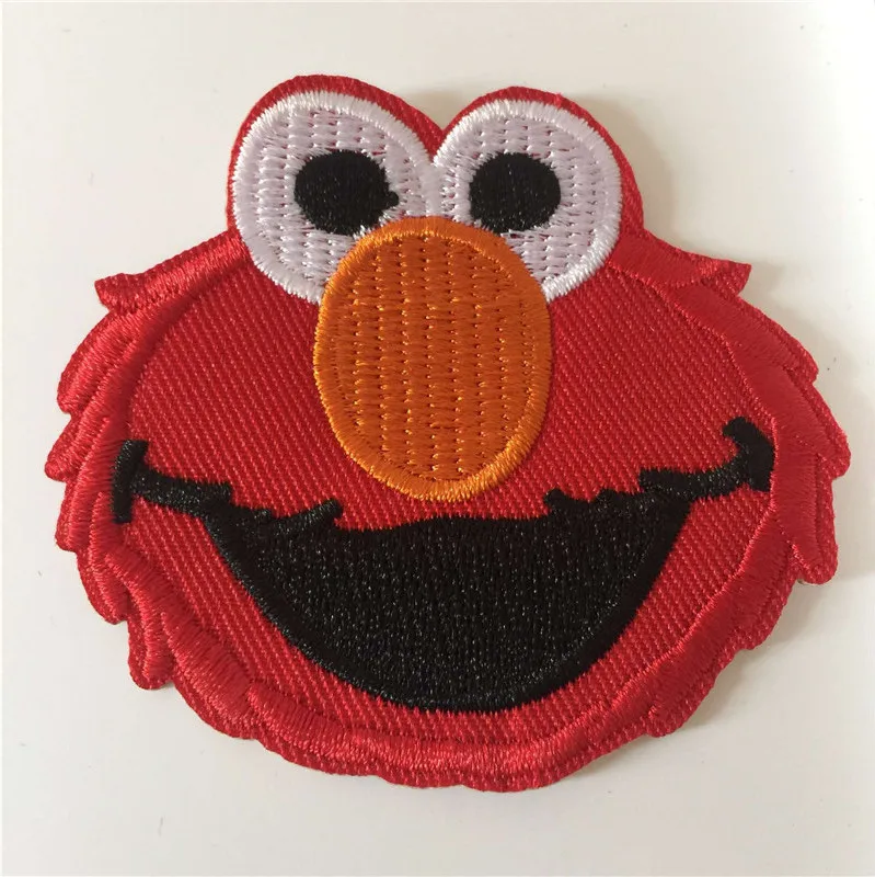 1PC New Sesame Street Elmo Patches Cartoon animal Embroidered iron on patch for clothing Applique DIY Accessory free shipping 1PC New Sesame Street Elmo Patches Cartoon animal Embroidered iron on patch for clothing Applique DIY Accessory free shipping
