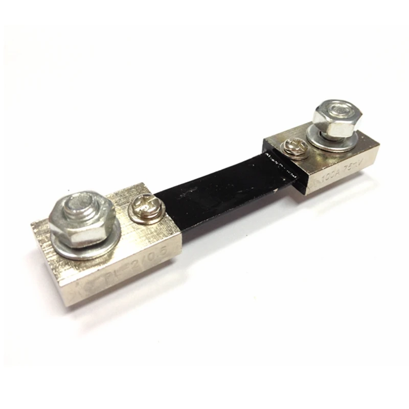 

DC 100A/75mV Shunt Resistor 0-100A Ampere Panel Meter Shunt Currect Monitor For Ammeter