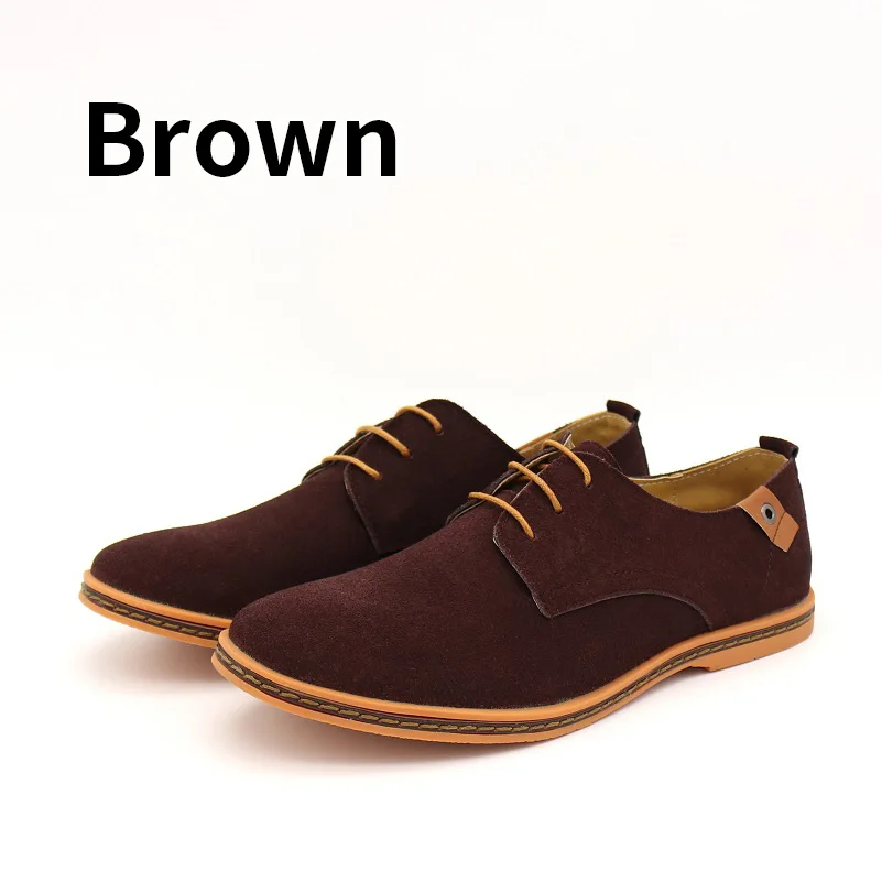 BIMUDUIYU/брендовая мужская повседневная обувь из натуральной замши в минималистическом стиле; Лидер продаж; Туфли-оксфорды на плоской подошве в британском стиле; большие размеры 38-48
