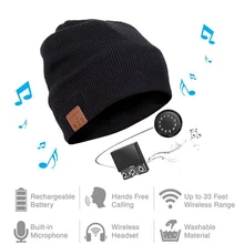 Беспроводная Bluetooth шапочка вязаная плюс бархатная зимняя шапка для бега гарнитура микрофон наушники музыкальные повязки на голову спортивная умная шапка