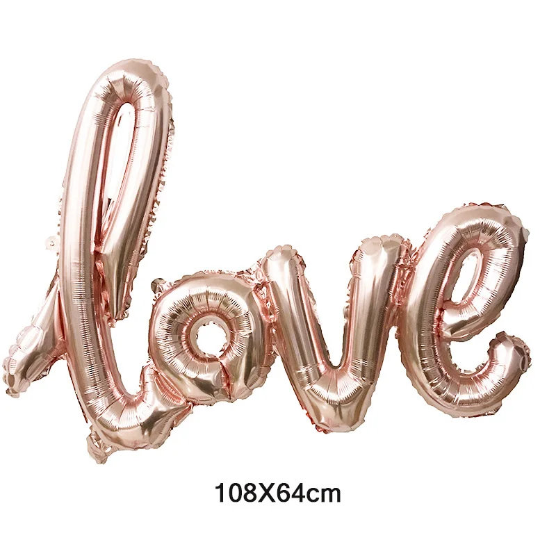 1 шт. сиамские воздушные шары с надписью LOVE foill для дня рождения, свадьбы, украшения, романтические воздушные шары с надписью Love на День святого Валентина