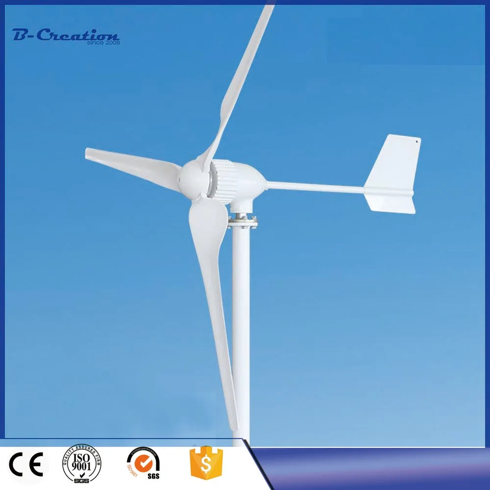 Longas do Gerador Eólica do Máximo Certificado do ce 3 da Turbina mm com Saída Lâminas 48v Aprovado 1000 w 1050 24v