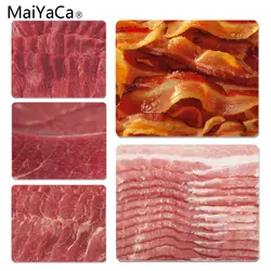 MaiYaCa Лидер продаж 3D бекон мясо вкуснятина DIY дизайн узор игры Коврик для мыши размеры мм 290 мм x 250x2 мм и 220x180x2 резиновая коврики