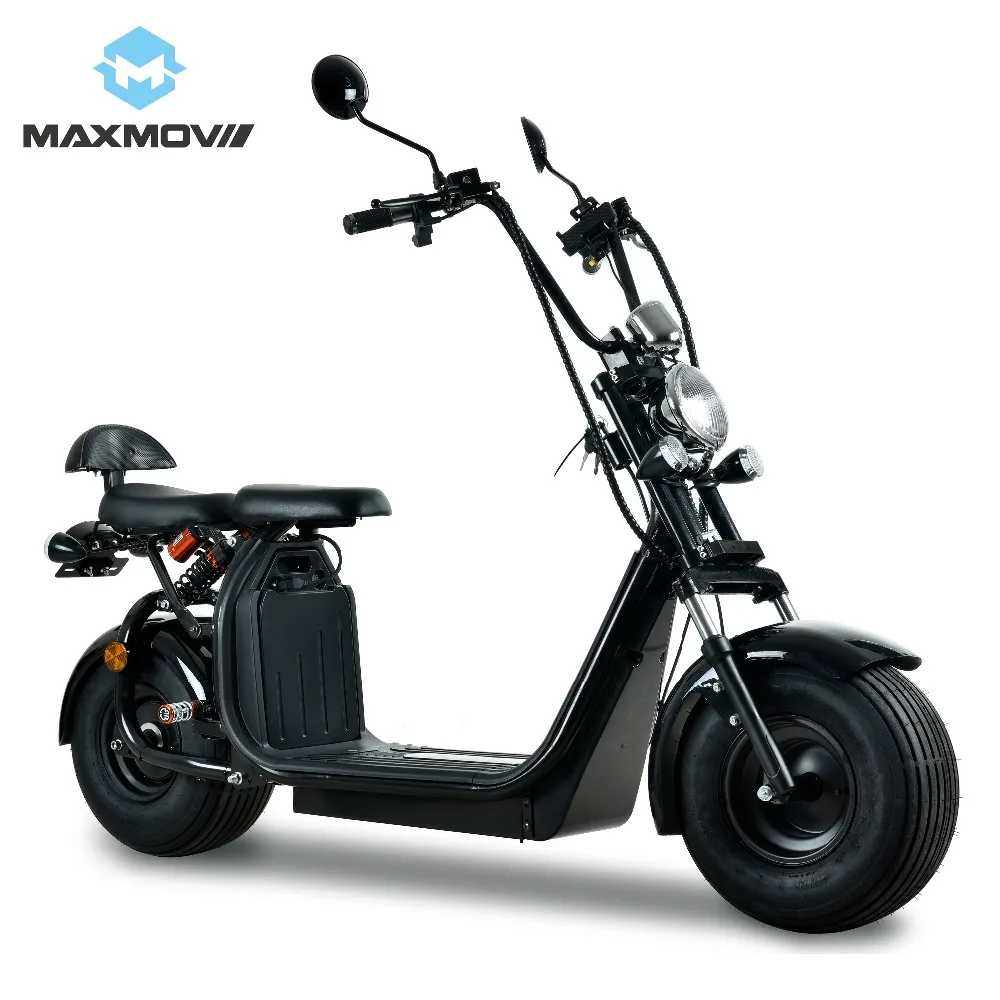 Best 2019 Hot Selling 1000W Hub Motor Wheel Electric Citycoco Scooter EEC with Dual Seats for Passenger 1