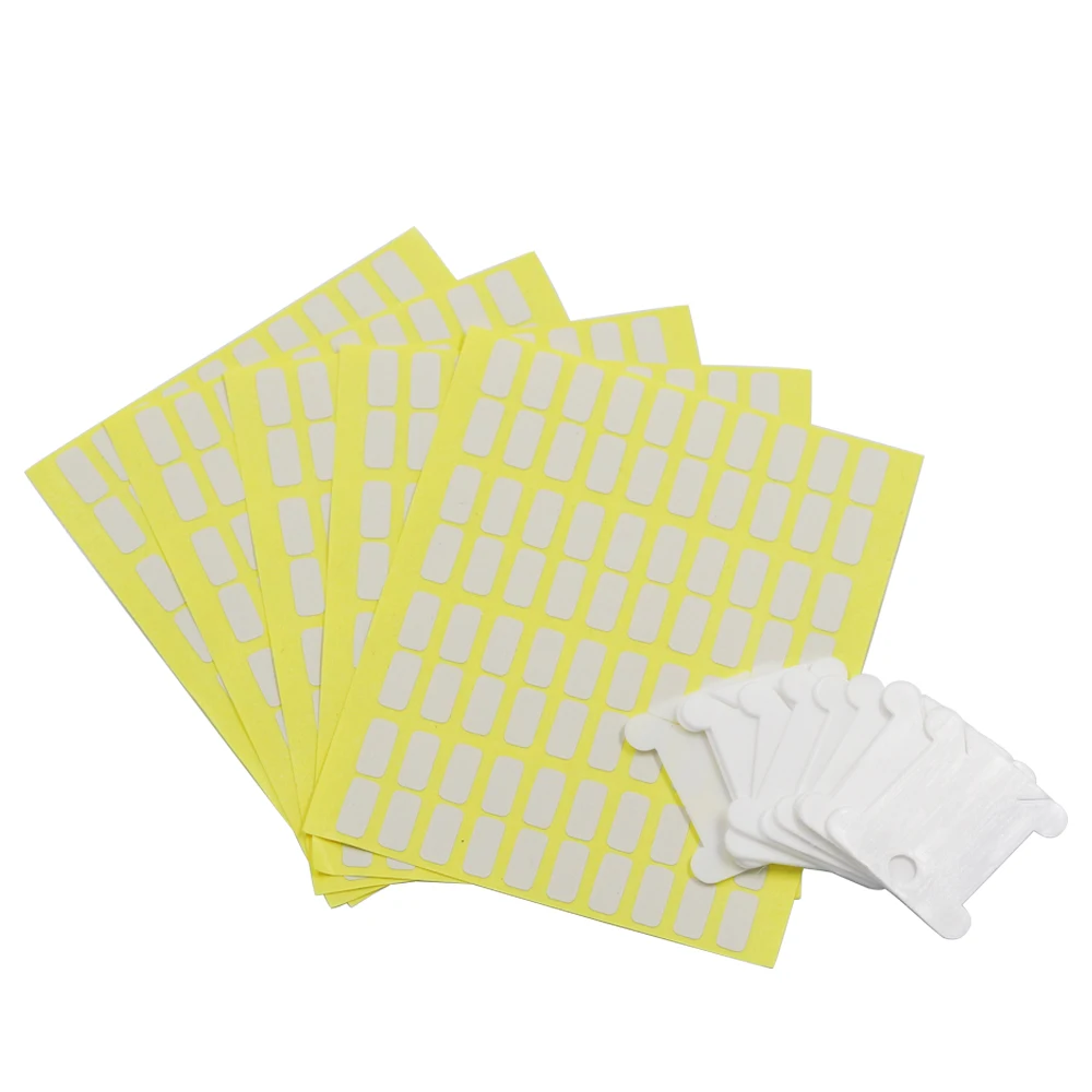 

30pcs Embroidery Floss Craft Plastic Thread Bobbin Cross Stitch Storage Holder & 400pcs Floss Number Stickers DIY Sewing Tools